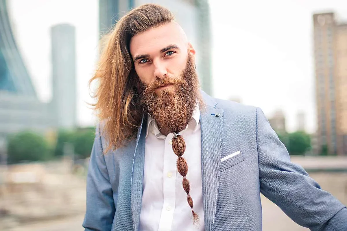 Scotsman beard with braids