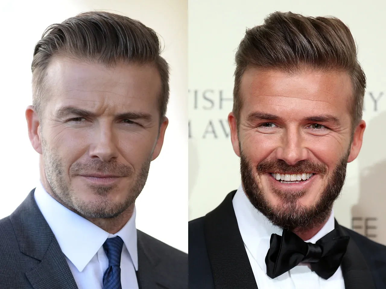 Different face shapes and beard styles