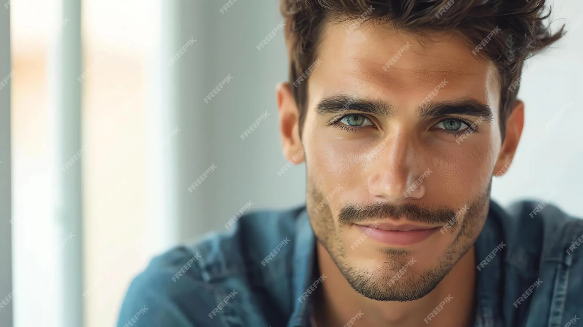 short well groomed beard